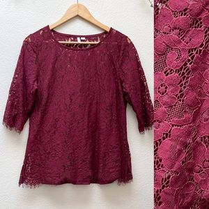 LAST CALL, lowest price 🪩 Ultra Pink | Lace + Cami Blouse
